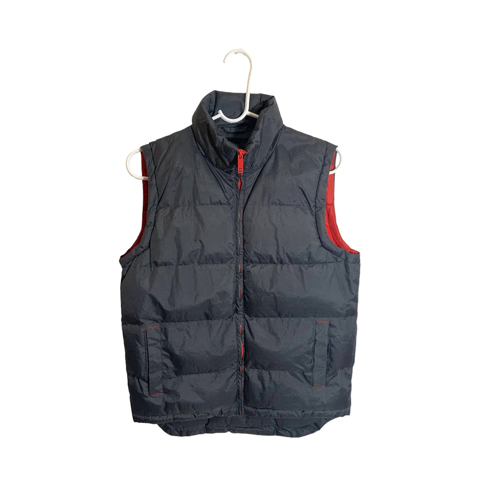 Big Boy’s Sportier 1957 Padded Puffer Vest Gray Orange Size 10-12